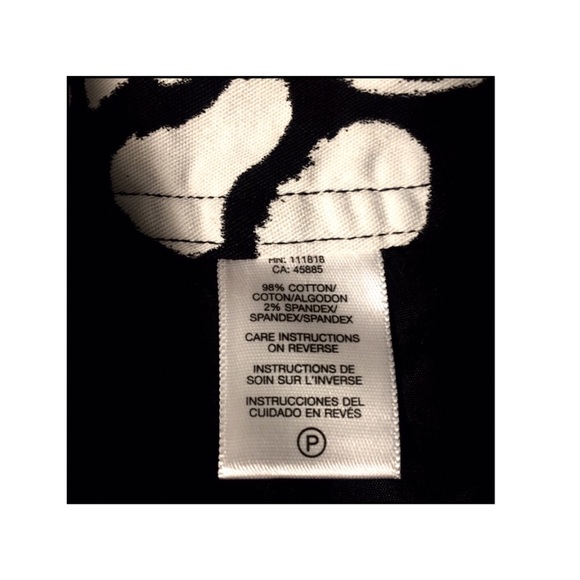 Michael Kors Cotton Twill A-line Mini Skirt in Black and White Graphic - Picture 7 of 8